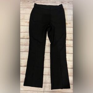 NWT H&M black dress pants with flare leg and back split size 12